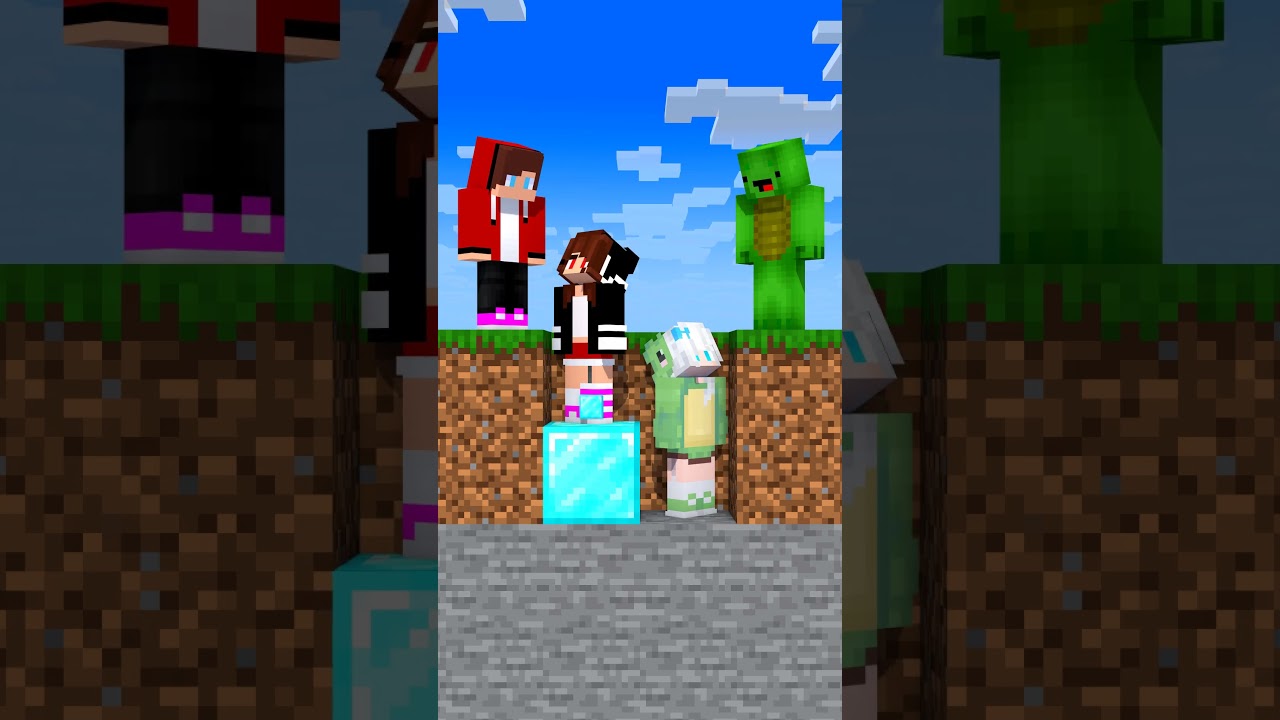 Boys Save Girls From the Pit - Funny Animation #minecraft #shorts