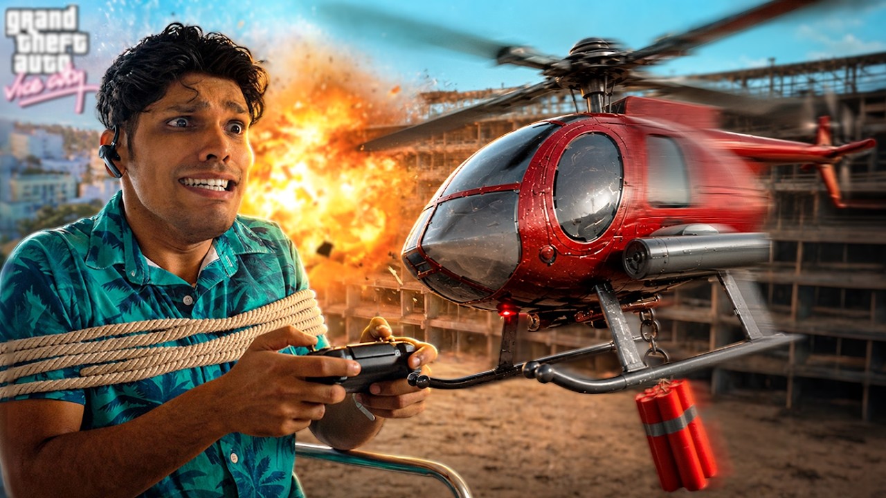 GTA Vice City in Real Life! (Helicopter Mission)