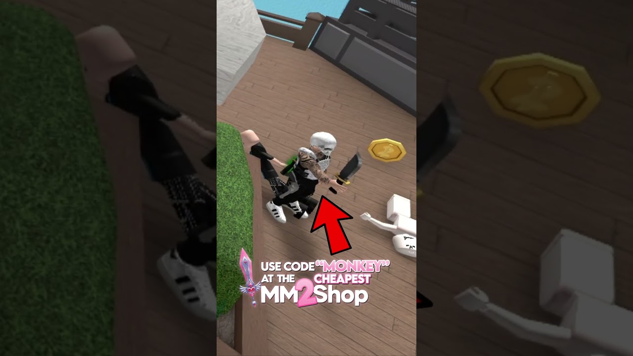 Siendo cajas en MURDER MYSTERY pt2 #roblox #shorts