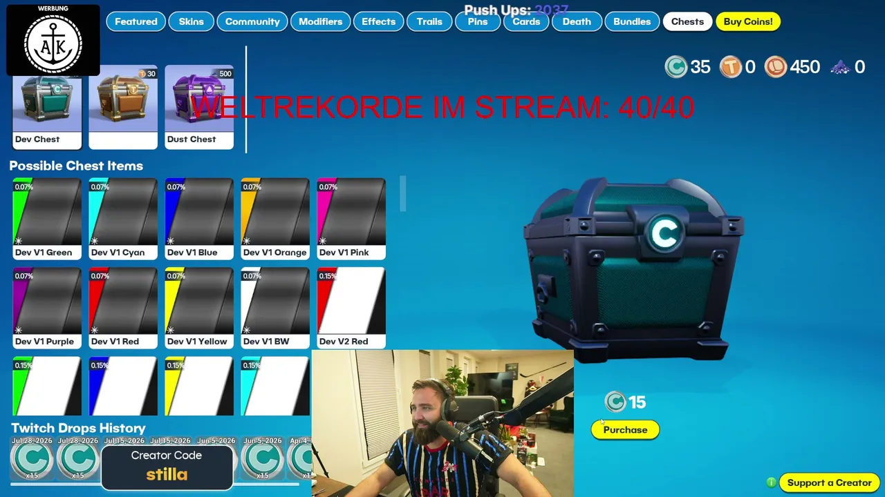 Die Weltrekord-Hunter: 40/40 |  Random Guy macht random Dinge | 11.08.2026 | !hrnbck !tcg !gportal !streamerpotion !ankerkraut