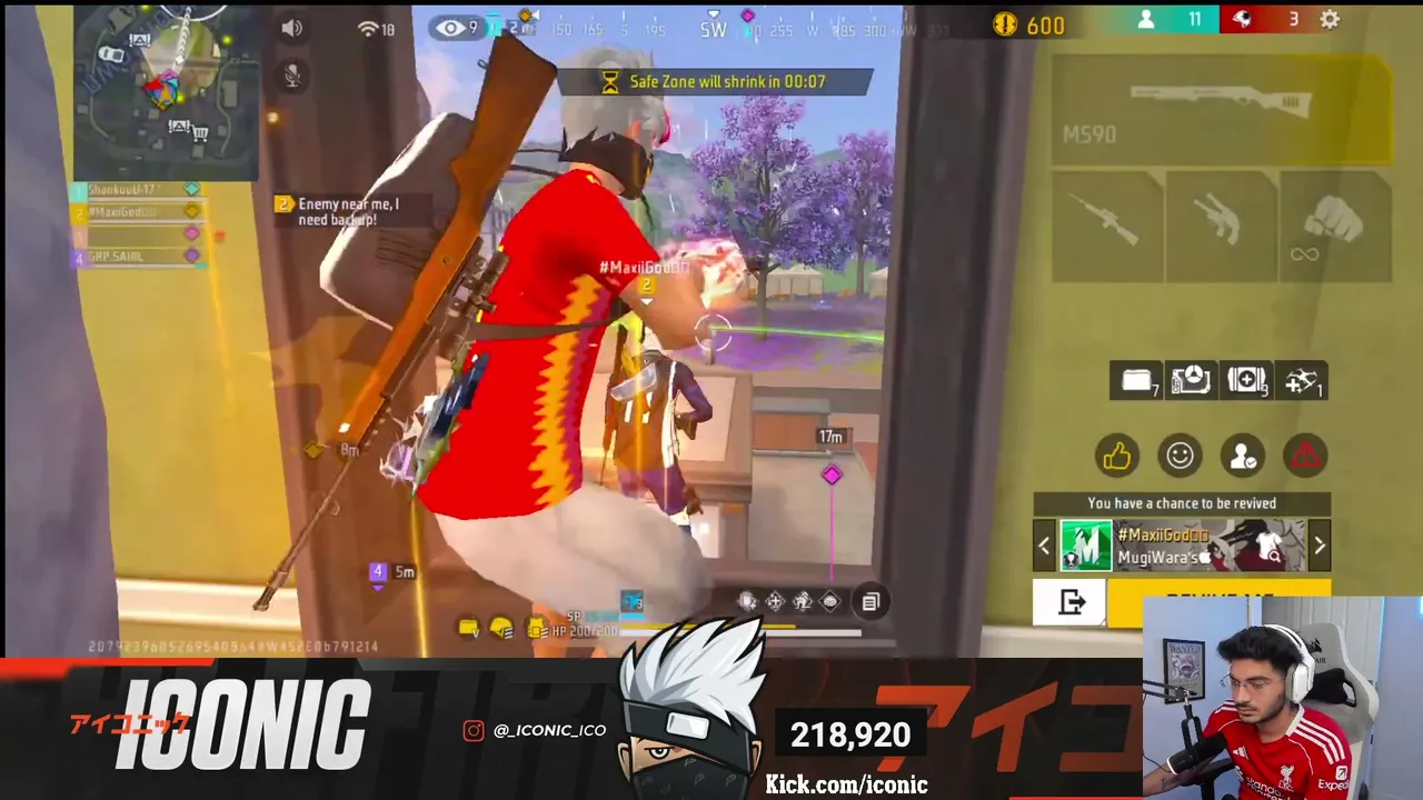 TOURNAMENT LIVE WITH ICONIC AND TEAM