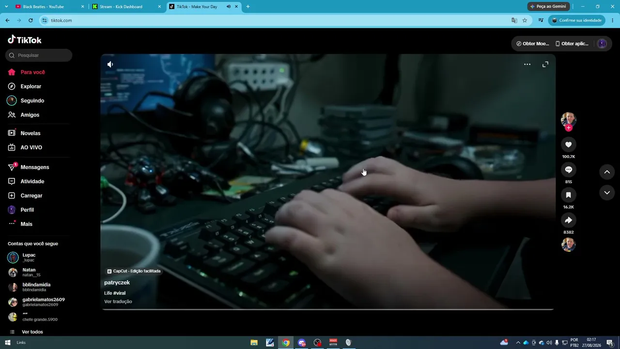 My first stream.