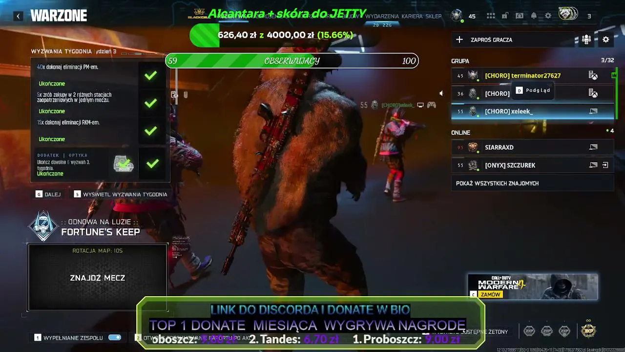 ZAPRASZAM NA LIVE. CALL OF DUTY: WARZONE. Gram z widzami. Content Family Friendly. Live bez wyzywania i poniżania innych.