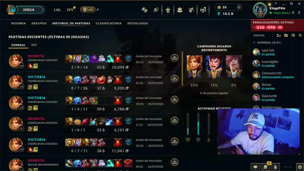 Opt top sufriendo por los emparejamientos - Den subs
