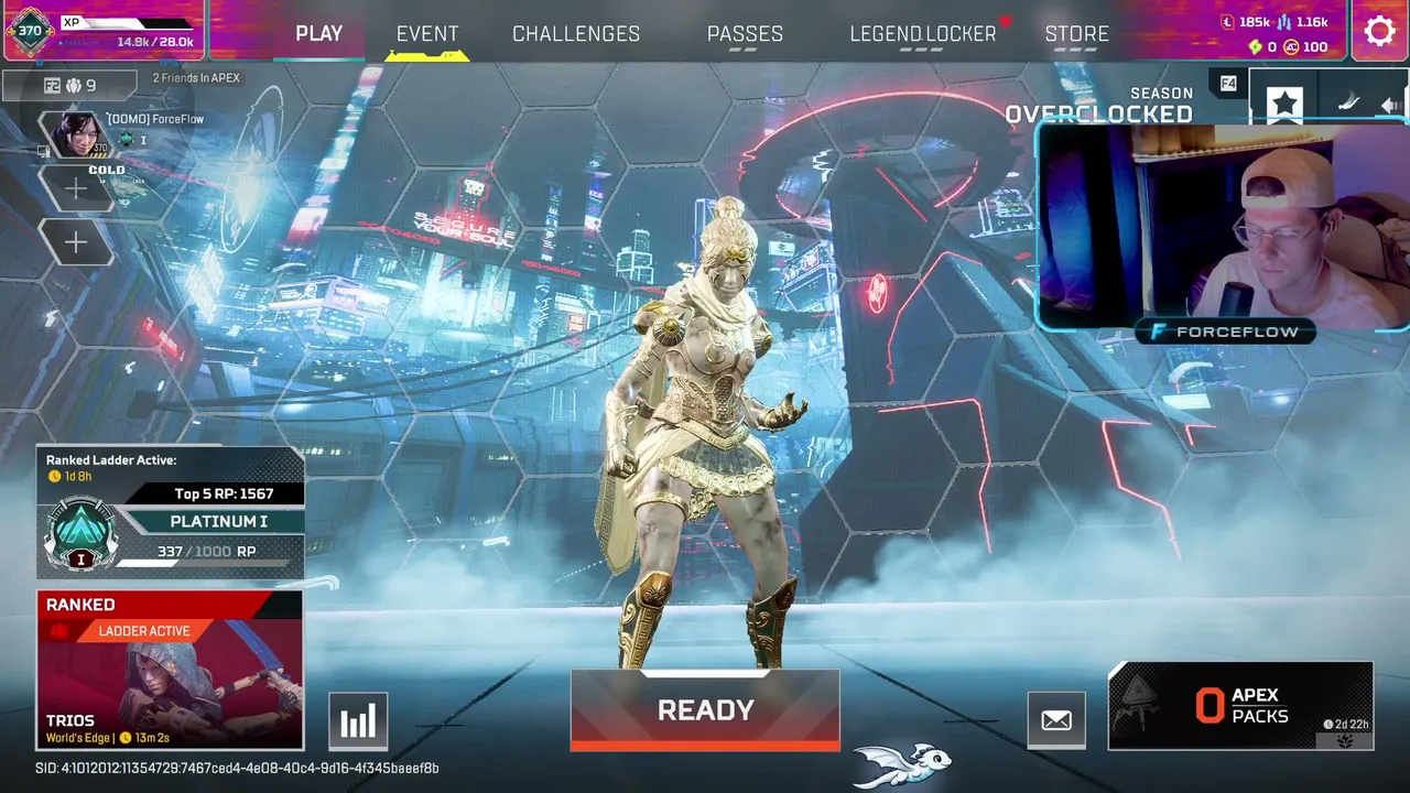 SOLO TO MASTERS | APEX LEGENDS | 15K WRAITH KILLS | TALLEST | WELCOME TO FORCEFLOW'S HIDEOUT