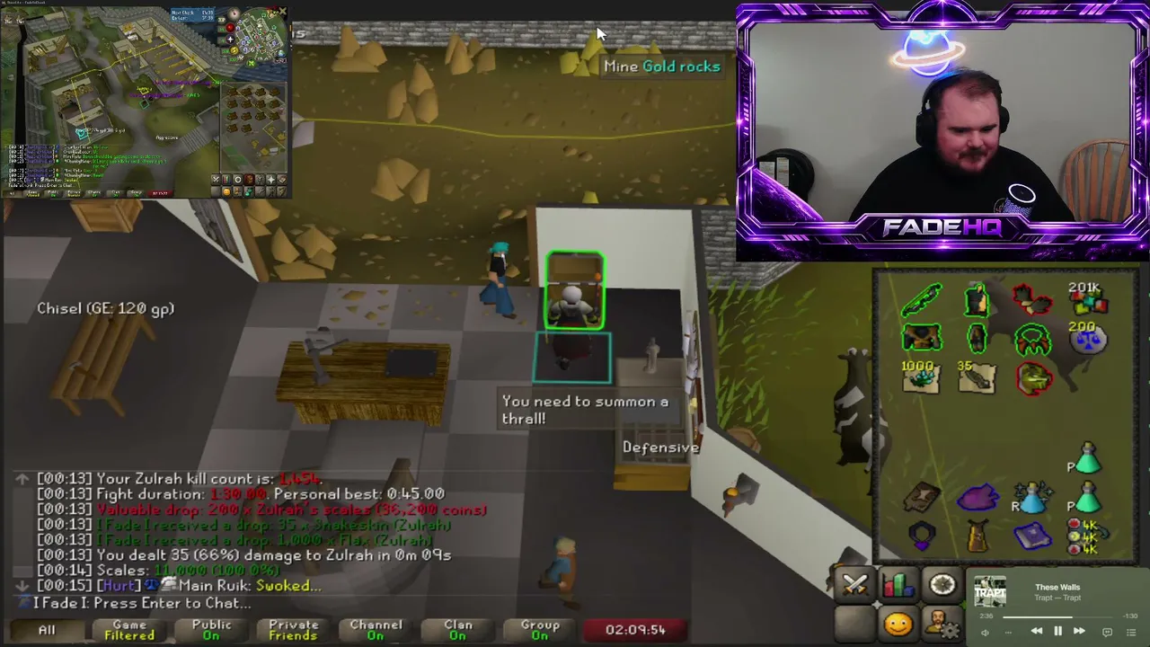 The Return of Chunk Man & Boss of the Week - Zulrah Edition: Day 6 !imp !music