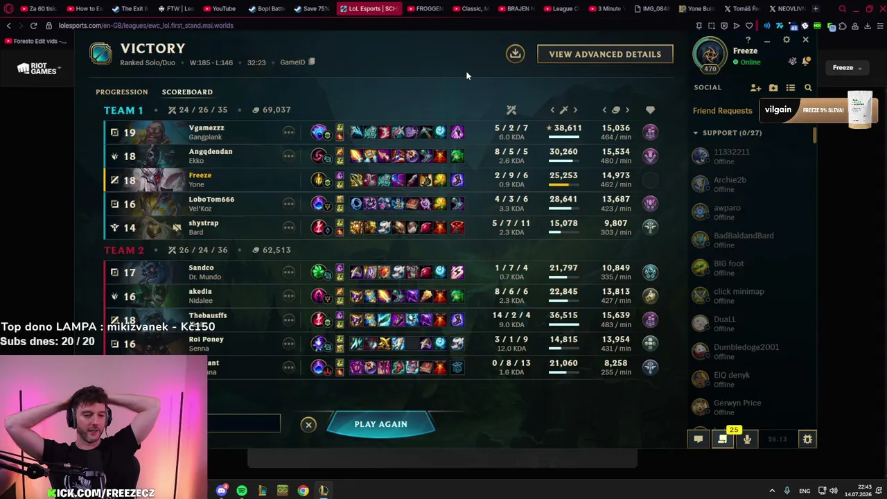 Dušanovo video o T1 PC herně -> Soloq euw !Aktin sleva na vilgain produkty