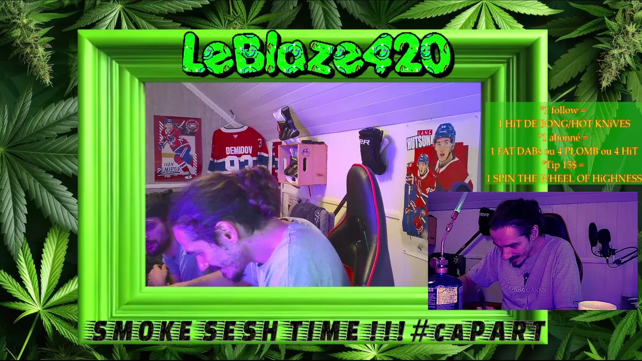 (420/QC/FR) ONT EST BACK LES COPINS !!!!CA PART live Gaming + SMOKE SESH !