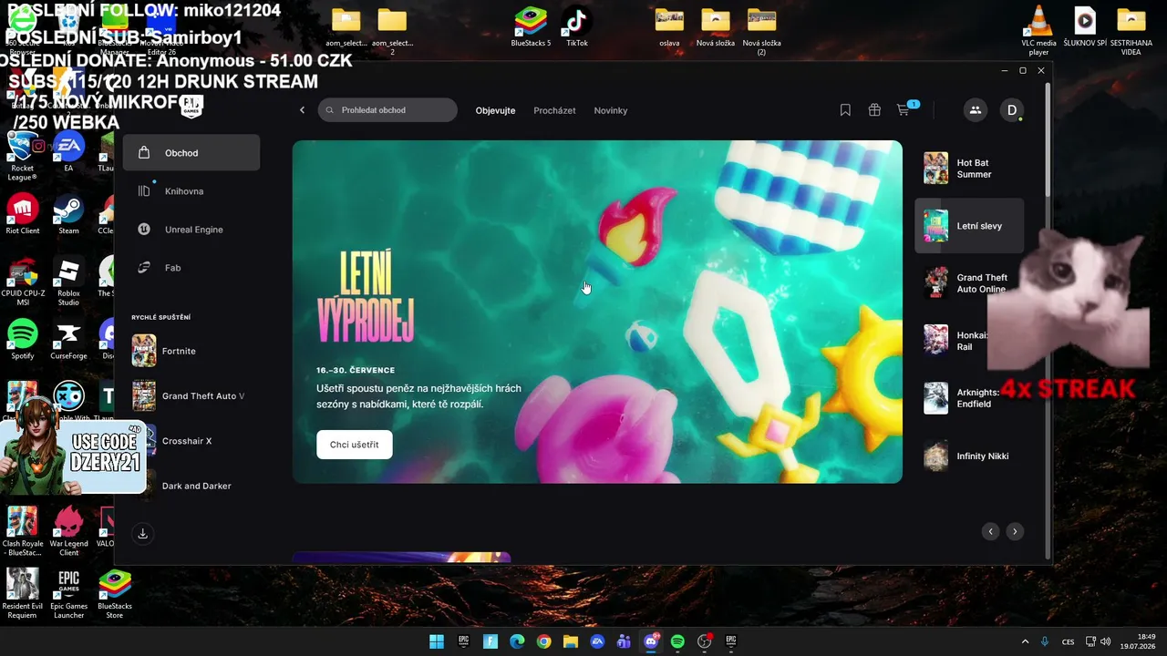 ⚽ DNESKA FINÁLE MS! ⚽ / 🏆 FNCS POTĚŠENÍ 🏆 / 🎶 !PLAYLIST (new update) 🎶 / SAC: Dzery21 📈 / !SHOP (SUBÍCI BEROU 2X)