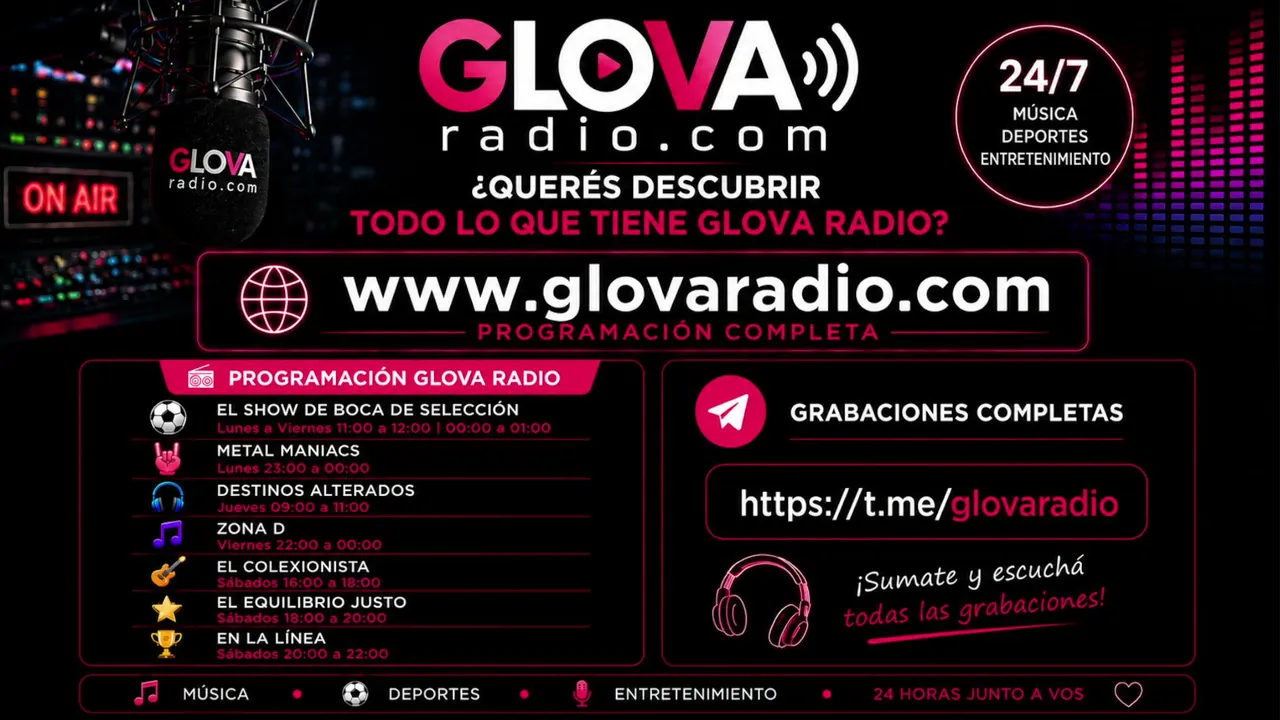 👉 Metal Maniacs - 27-07-26 / El Show de Boca de Seleccion - 2da Ed 28-07-26 // Glova Radio