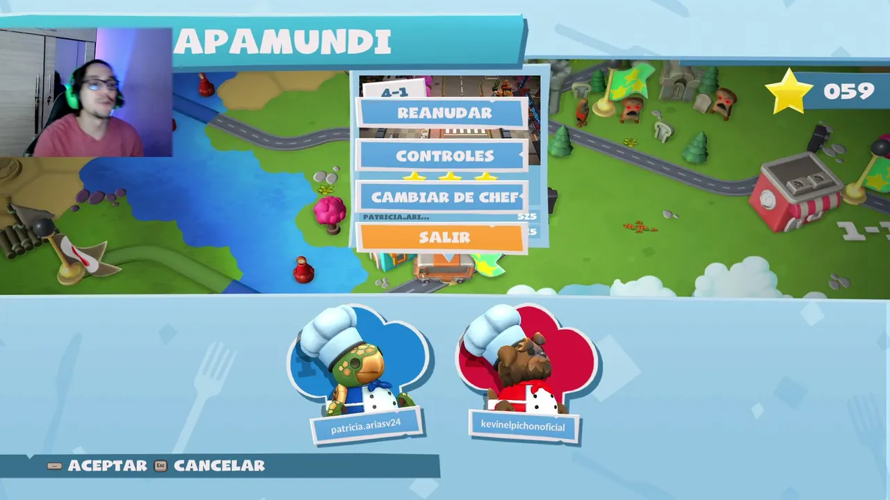 Caos total en overcooked ( se nos quema la cocina siempre)