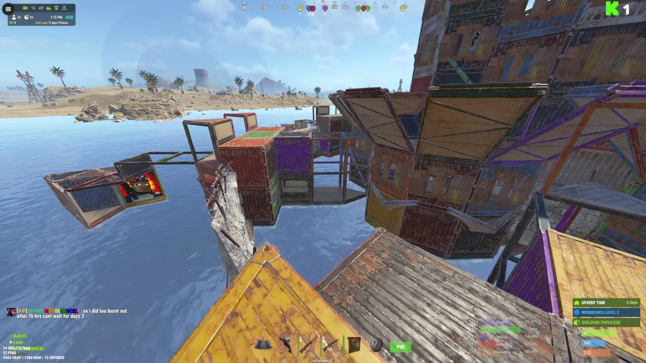 Grinding to build the raid base!!