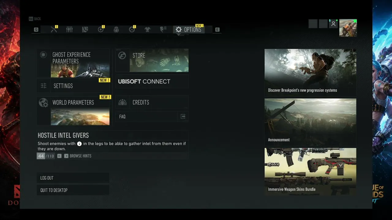 Trying out a new game, Tom Clancy's Ghost Recon Break Point