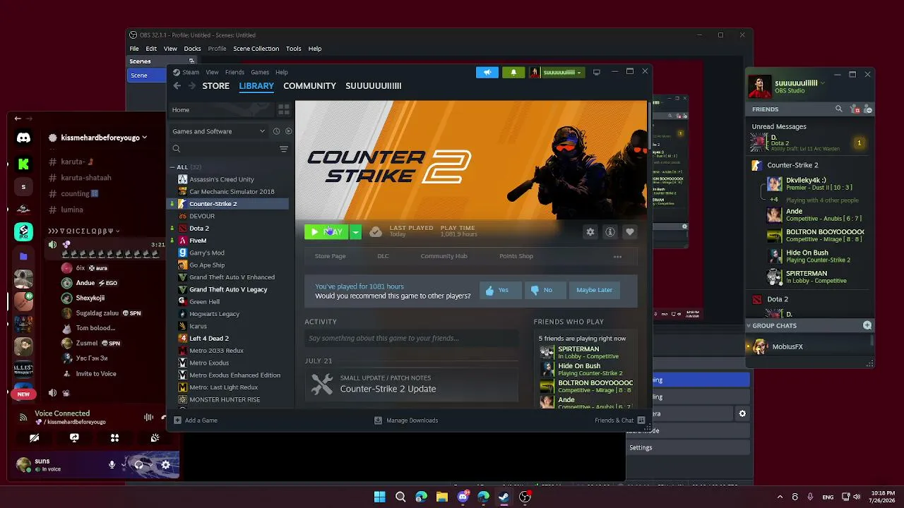 My first stream.