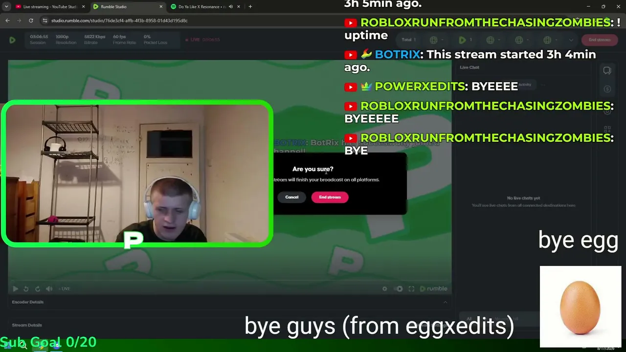 CHILLING AND PLAYING GAMES WITH VIEWERS