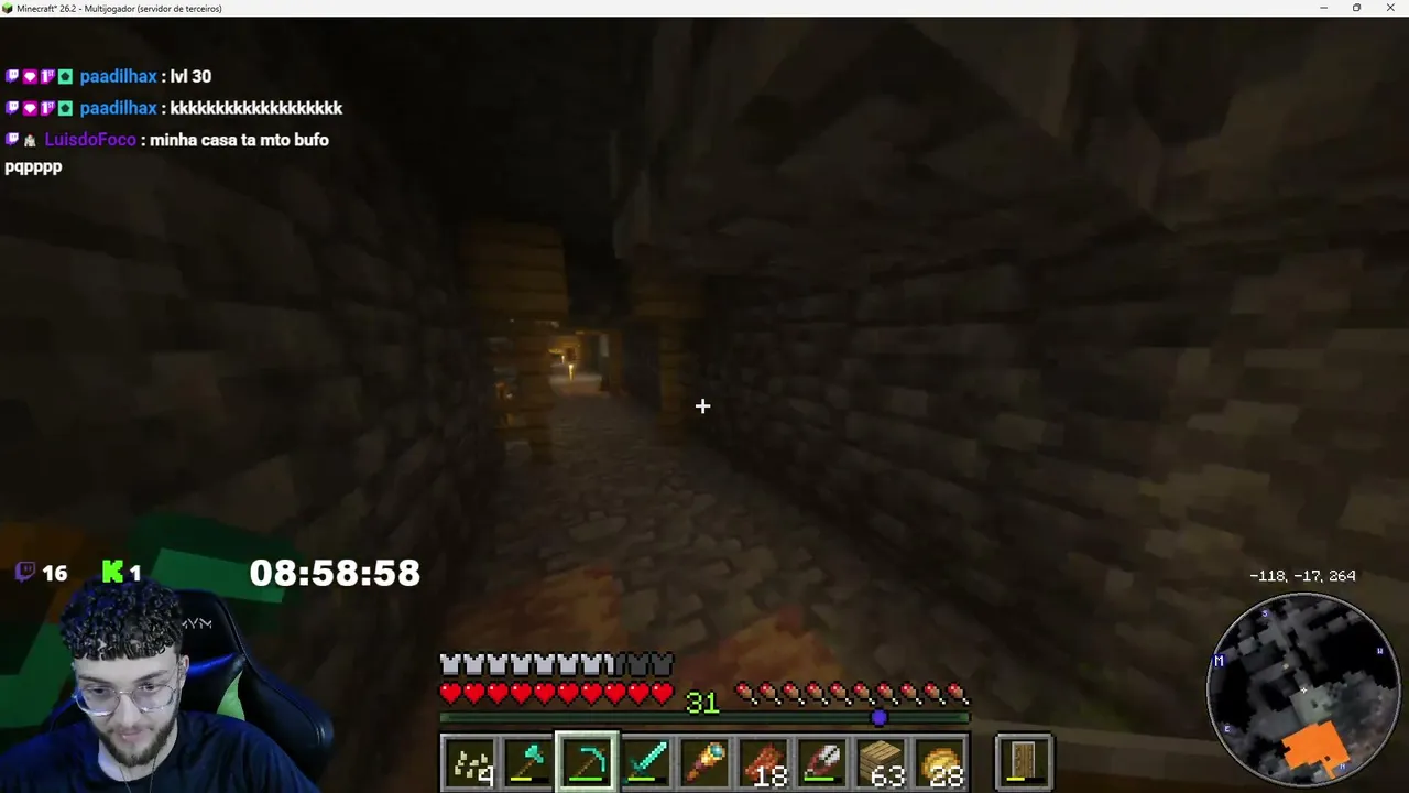 SU(RU)BATHON DIA 05 | MINECRAFT NO SERVER DA LIVE | !SUBATHON !sinuca