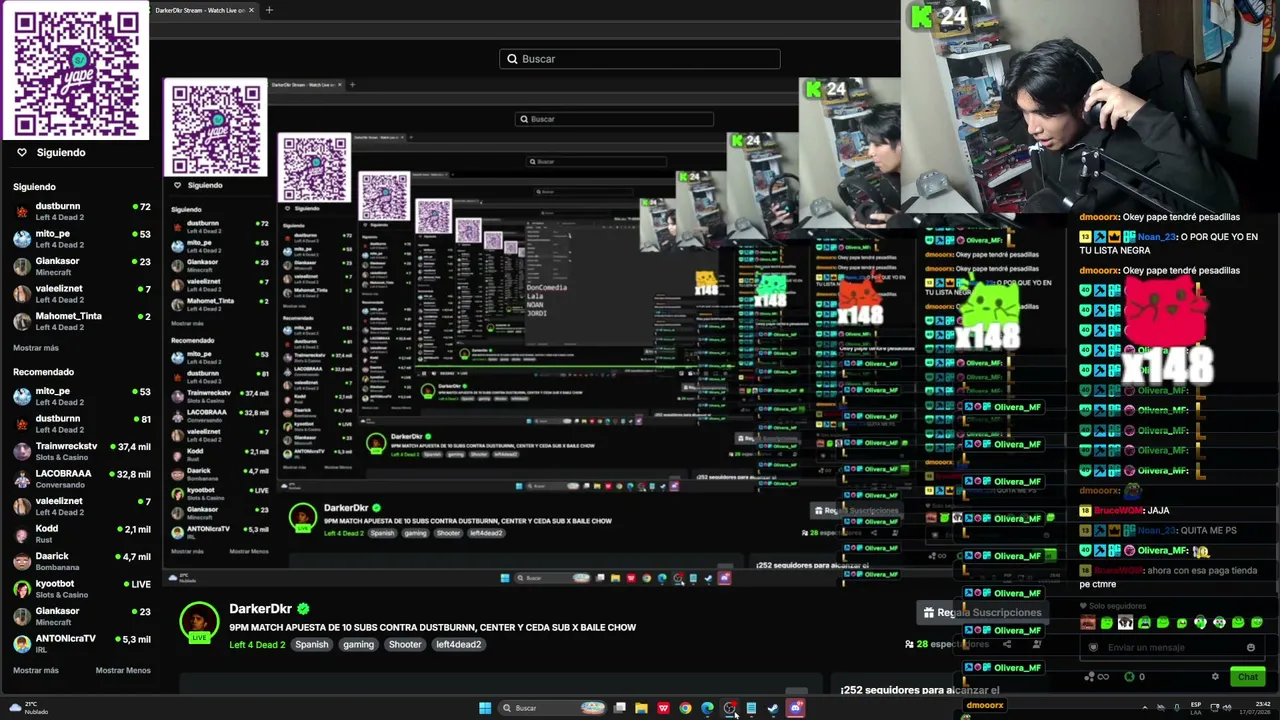 9PM MATCH APUESTA DE 10 SUBS CONTRA DUSTBURNN, CENTER Y CEDA
SUB X BAILE CHOW