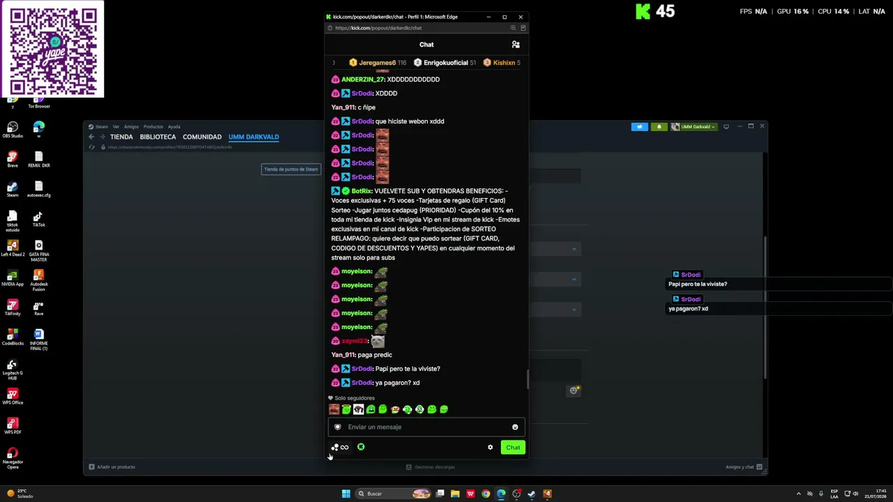 TORNEO MITO CUP 2026, TEAM UMM VS TEAM CEREBRIZZZ, TE EXTRAÑO VALERIA:(
SUB X BAILE CHOW