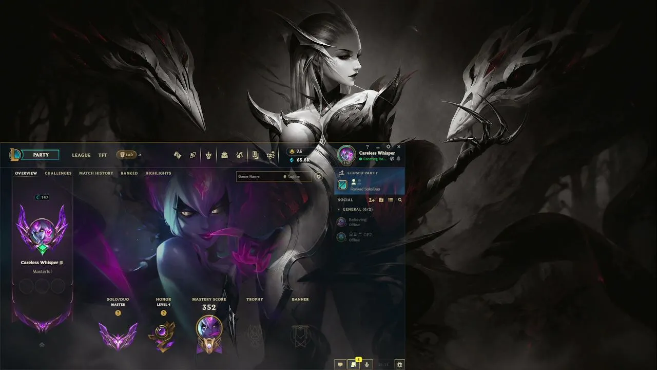 league solo Q, W LAMIIINE