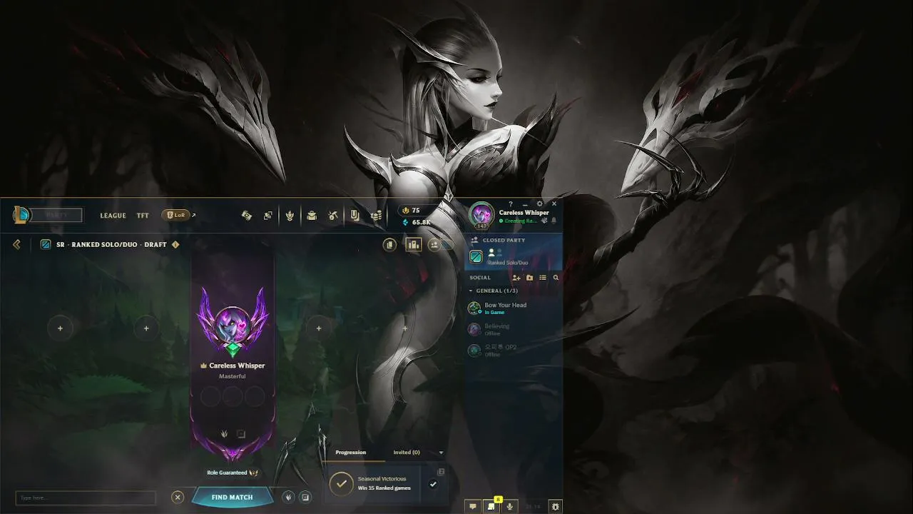 league solo Q, W LAMIIINE