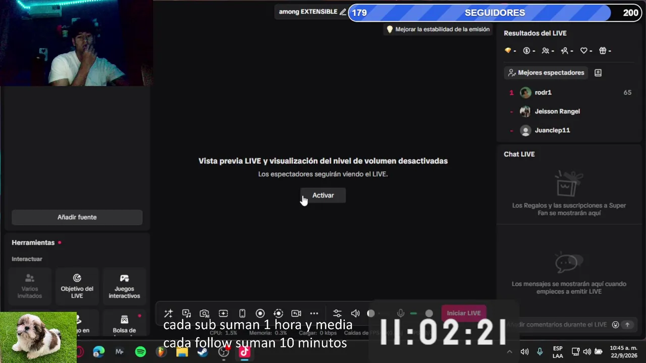 extensible sin límites, 1 sub + 1:30 hora | durmiendo