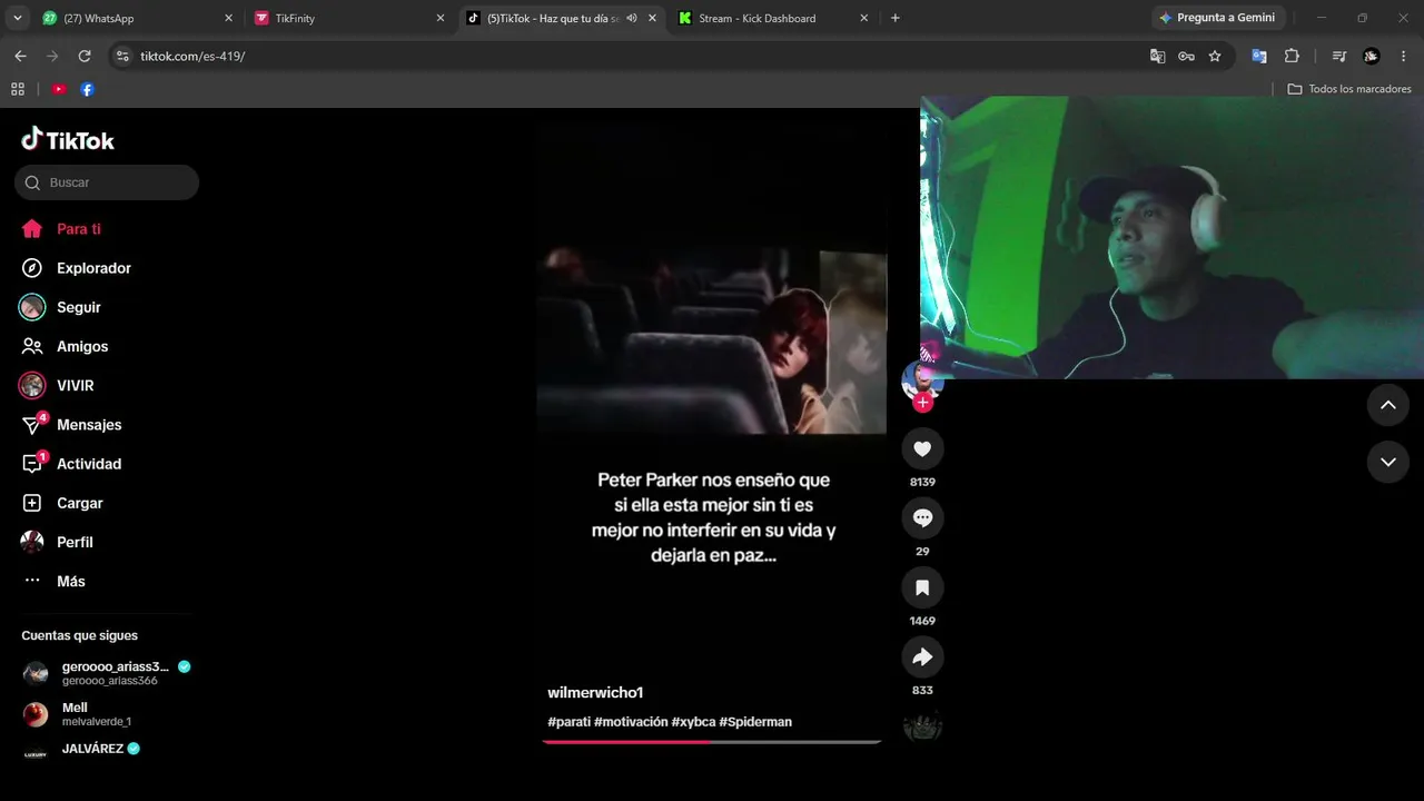 reaccionando a tik tok xdd