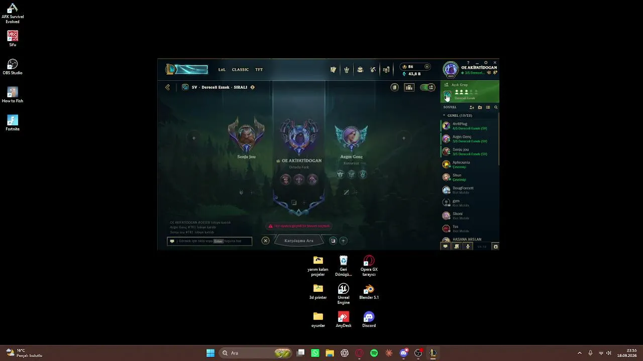 lol arkadan yemece