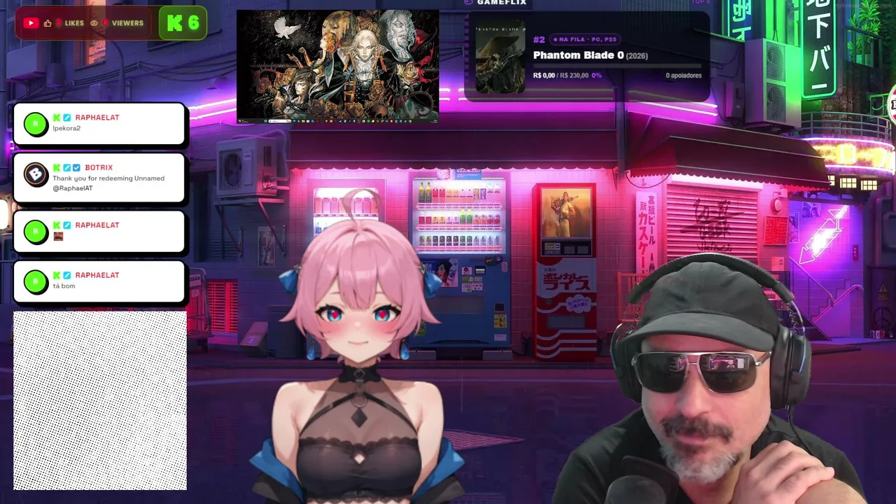 Jogando Hololive dream e conversando  #livepix #reaction