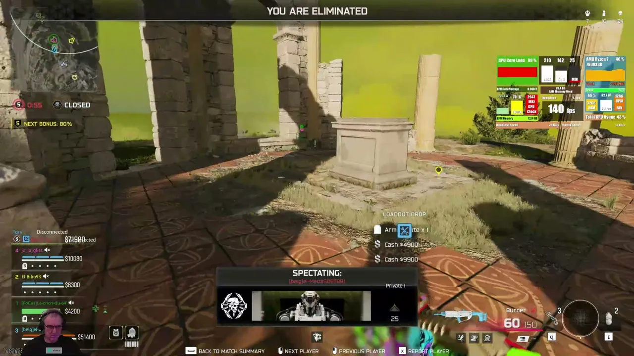 4K live gameplay Nvidia RTX5080 FPS counter !!