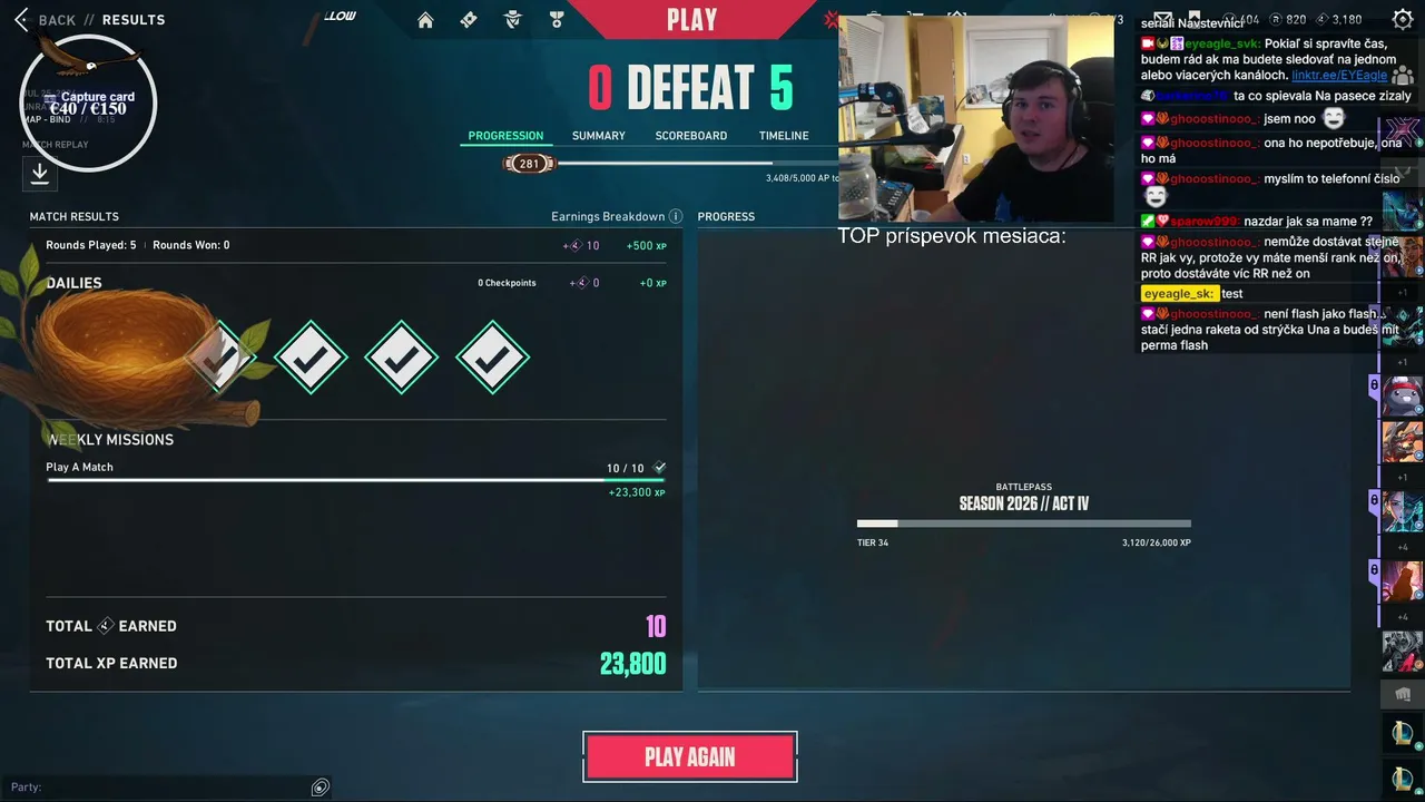 🦅Orol je speť z Tábora🦅Slovak/English🦅