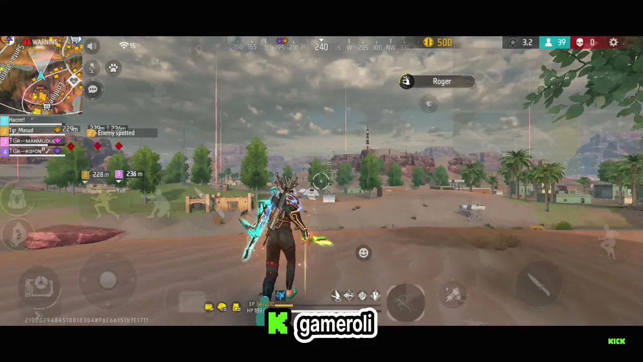 Free fire gameplay rank push Live garena free fire