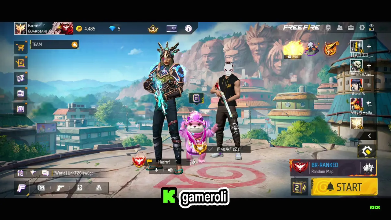 Free fire gameplay rank push livi