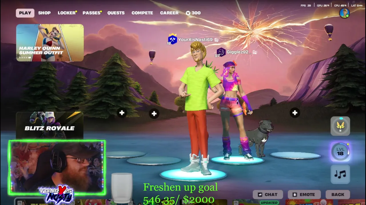 Fortnite with GIGZ  - Road To Partner @DrinkFreshenUp - Come Hang/Dab With Me!