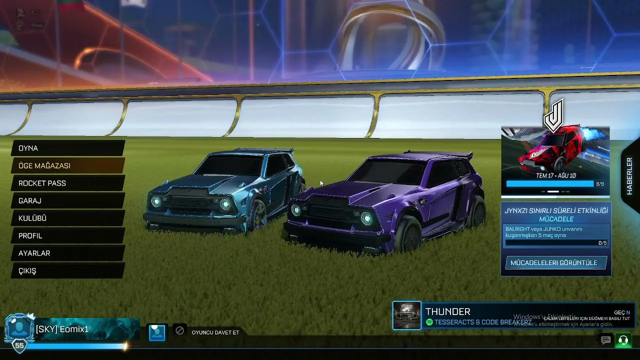 rocket league vs