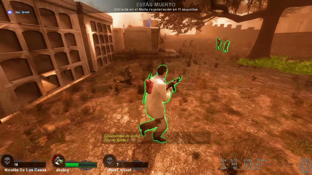 Jugando su Left 4 dead 2 con especiales