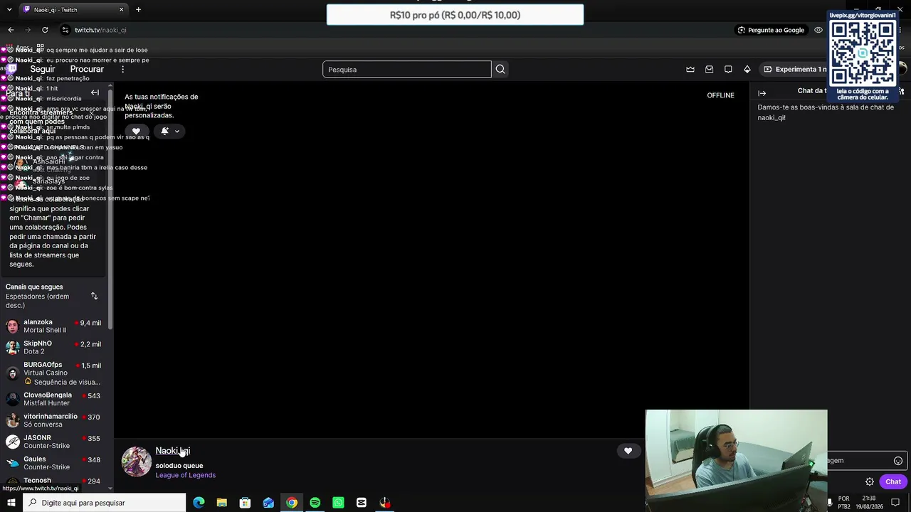 Quem é vivo sempre aparece !pix !lives !discord
