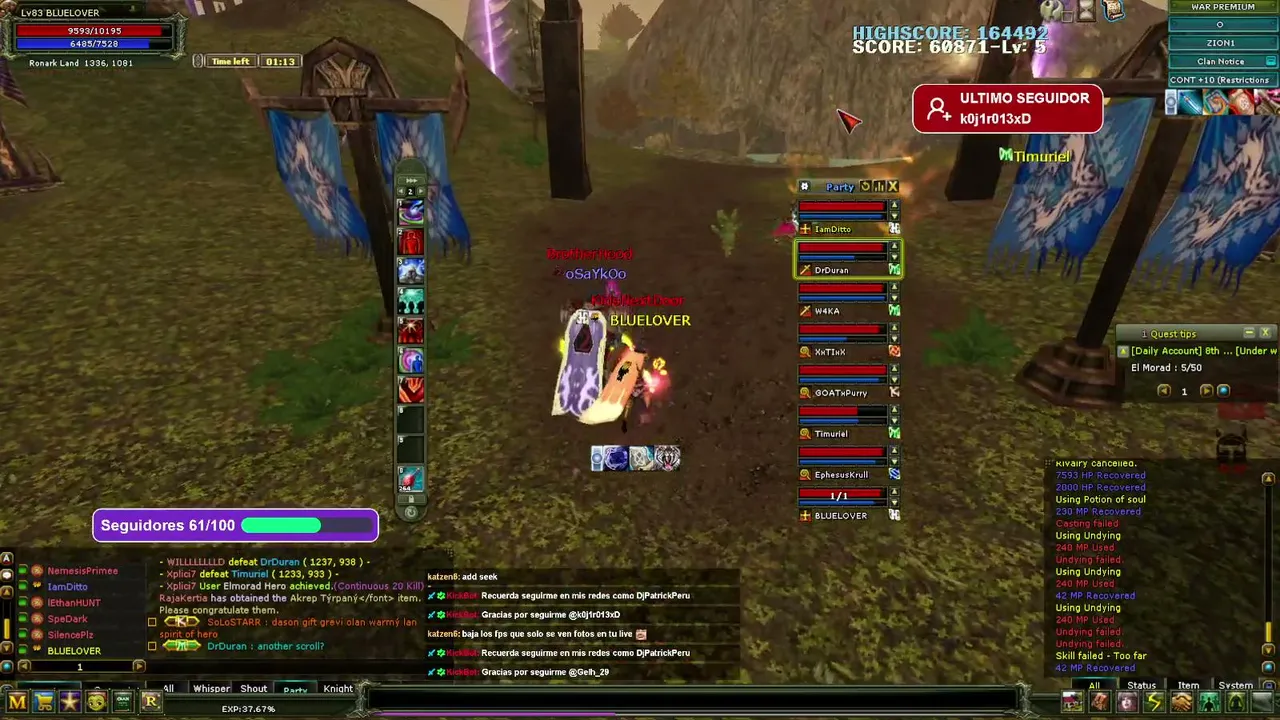 BLUELOVER|ZION STEAM | RANKING PRIEST!