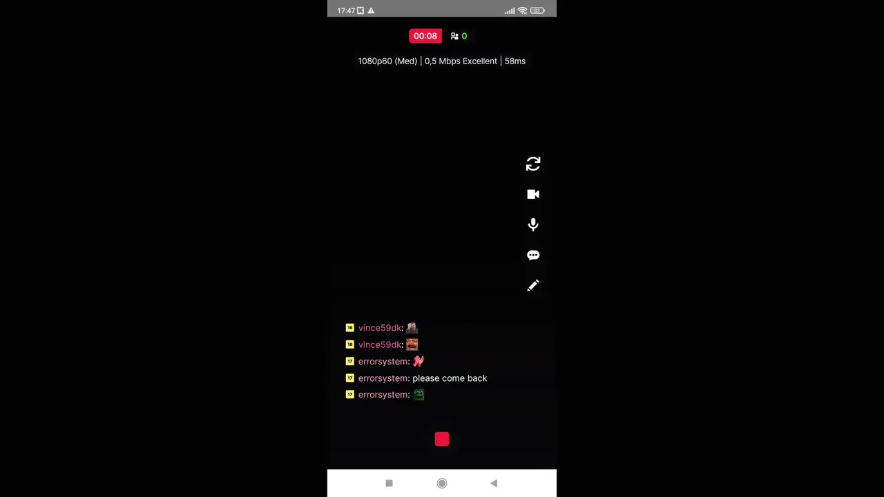 My first stream.