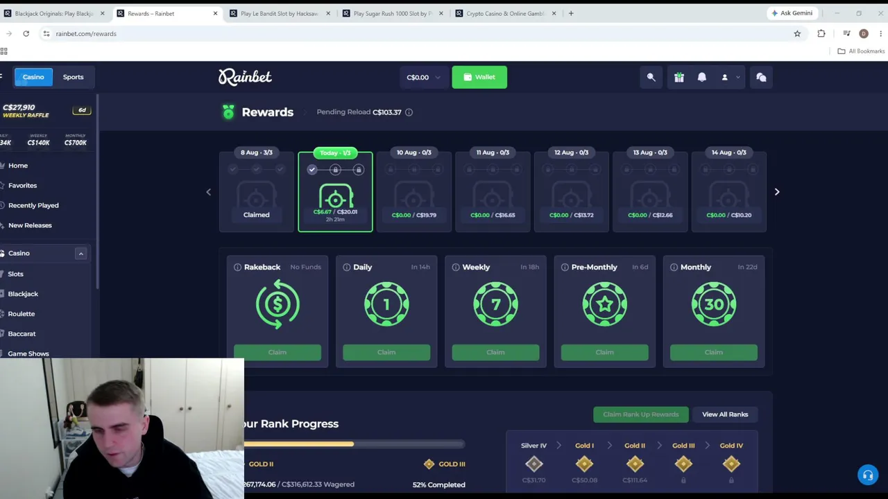 RAINBET Viewer Slot Tournament  TTS ON | $6800 leaderboard | !rewards !discord !Rain