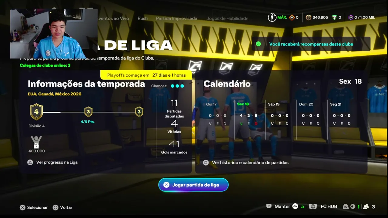 🟢EA FC 26 - PRO CLUBS RESENHUDO - TIME FUTEBOL TOTAAL