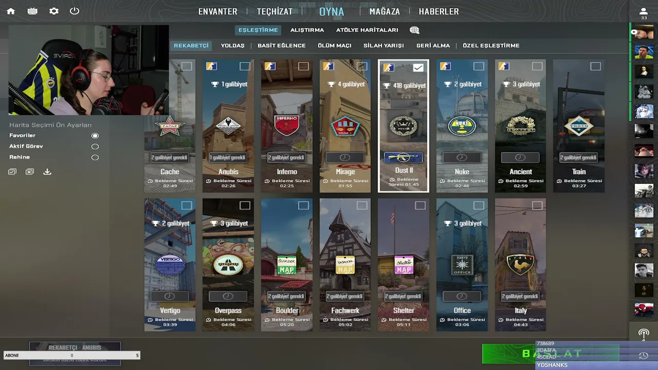 faceitin sefiri geldi  !dc