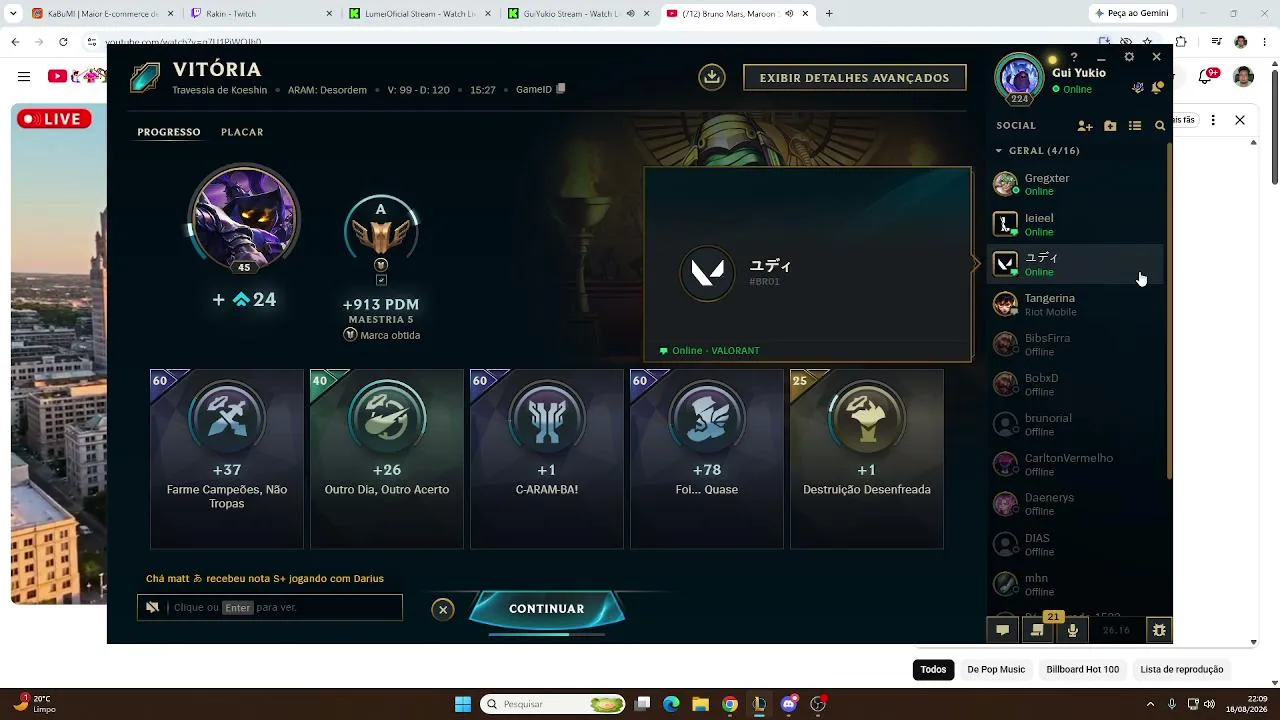 My first stream.