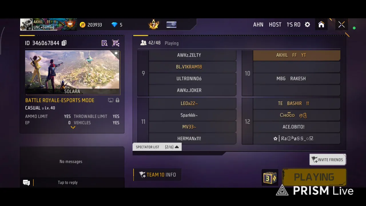 Rank  Push & Tournament Gameplay Live - MBG AKHIL  Live Telugu   #mbg