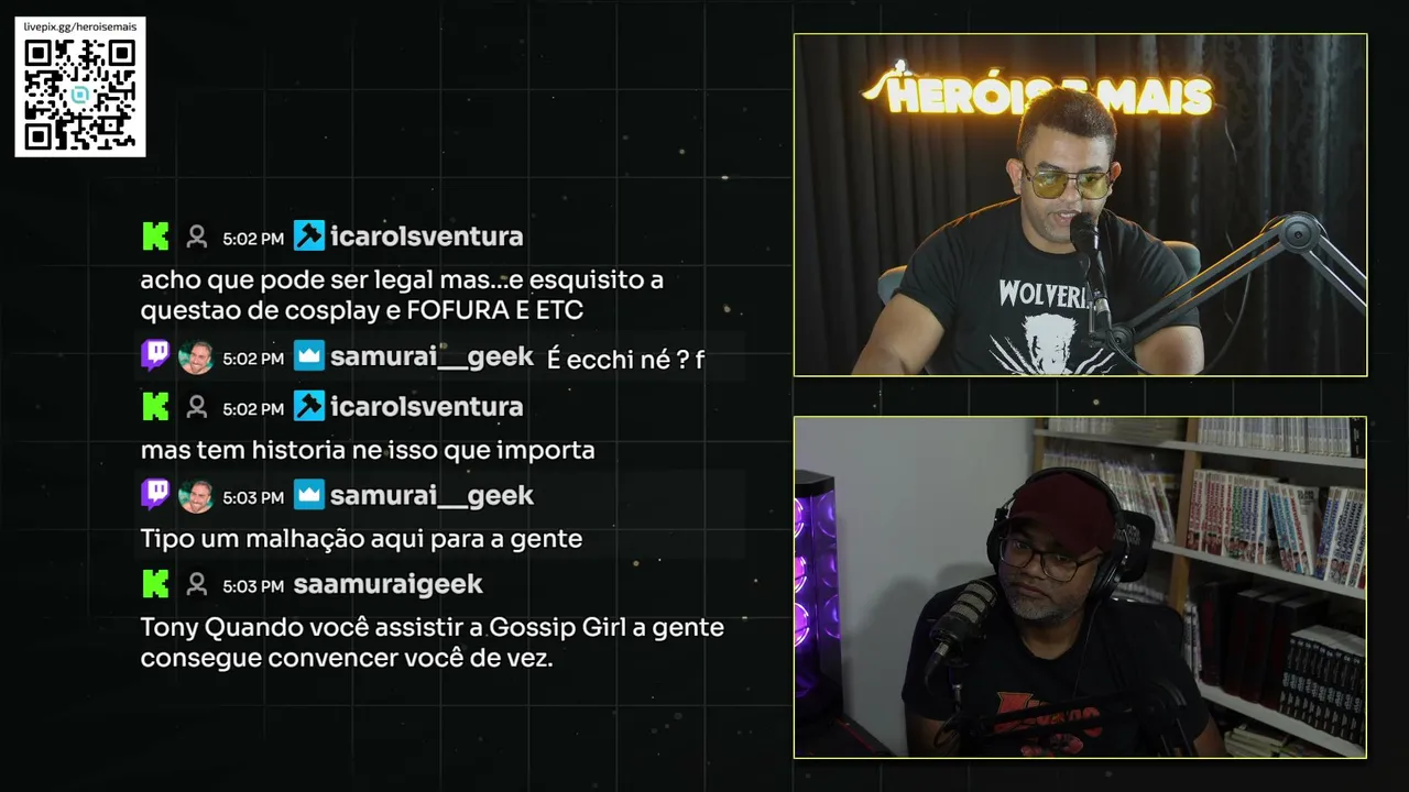 SESSÃO HERÓIS E MAIS REACT !!!!
