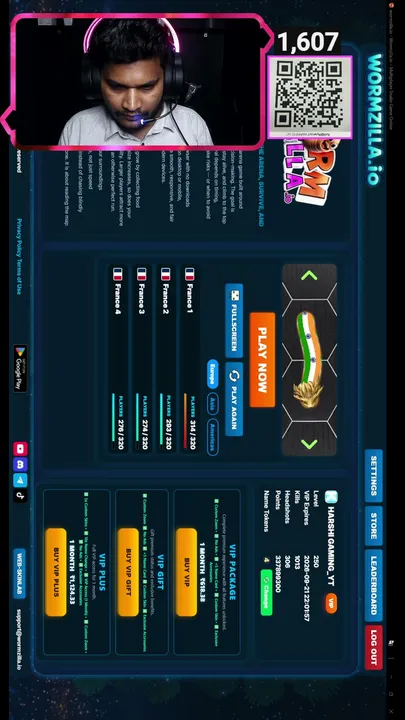 Wormzilla.io Episode #29 | One More Exciting Arena Journey | Harshi Gaming