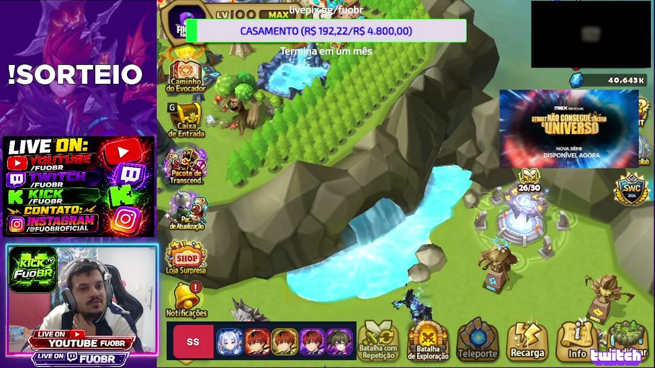 [ PT / BR ] @FUOBR /// MEGA SUMMONADA DIA 29/07/2026 SUMMONERS WAR