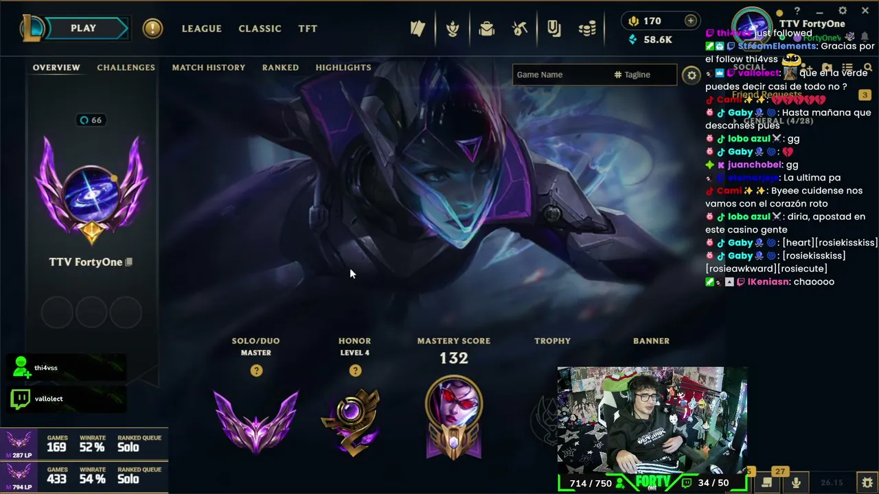 🏹🦇☠️RANK 1 VAYNE☠️🦇🏹 🟣SOLOQ🤓FULL CRITICOS😈OREJITAS BUFF🐰NO ACEPTAMOS NAMIS BOOSTED❌ !tienda🔴@fortyonelol