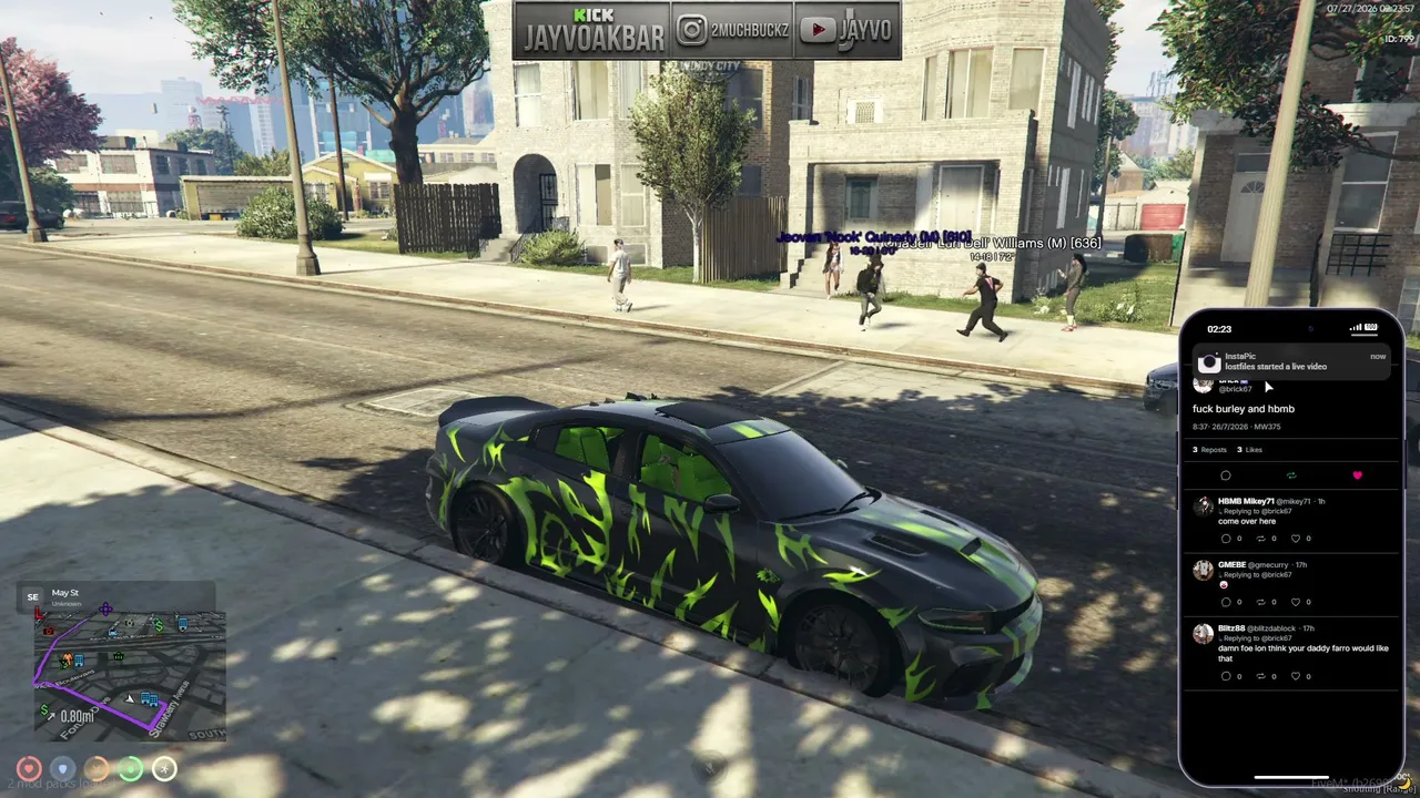 Windy City Rp I Come get outside wit Lil dub they got rapper folks I 6700 MW2X I Out all night gettin this pape.