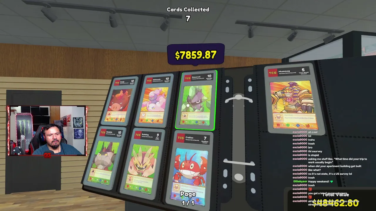Collecting Every Set |Card Shop |Day 4: Streaming daily Challenge | Simulator King | Gaming | ❤️💕😍  | Come Chill and Chat