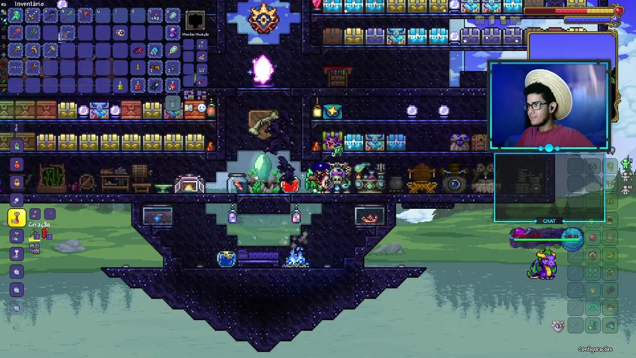 TERRARIA |  Com a classe que joga ate a mae!!